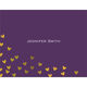 Floating Gold Foil Hearts Folded Note Cards with Lined Envelopes Image 5 of 8